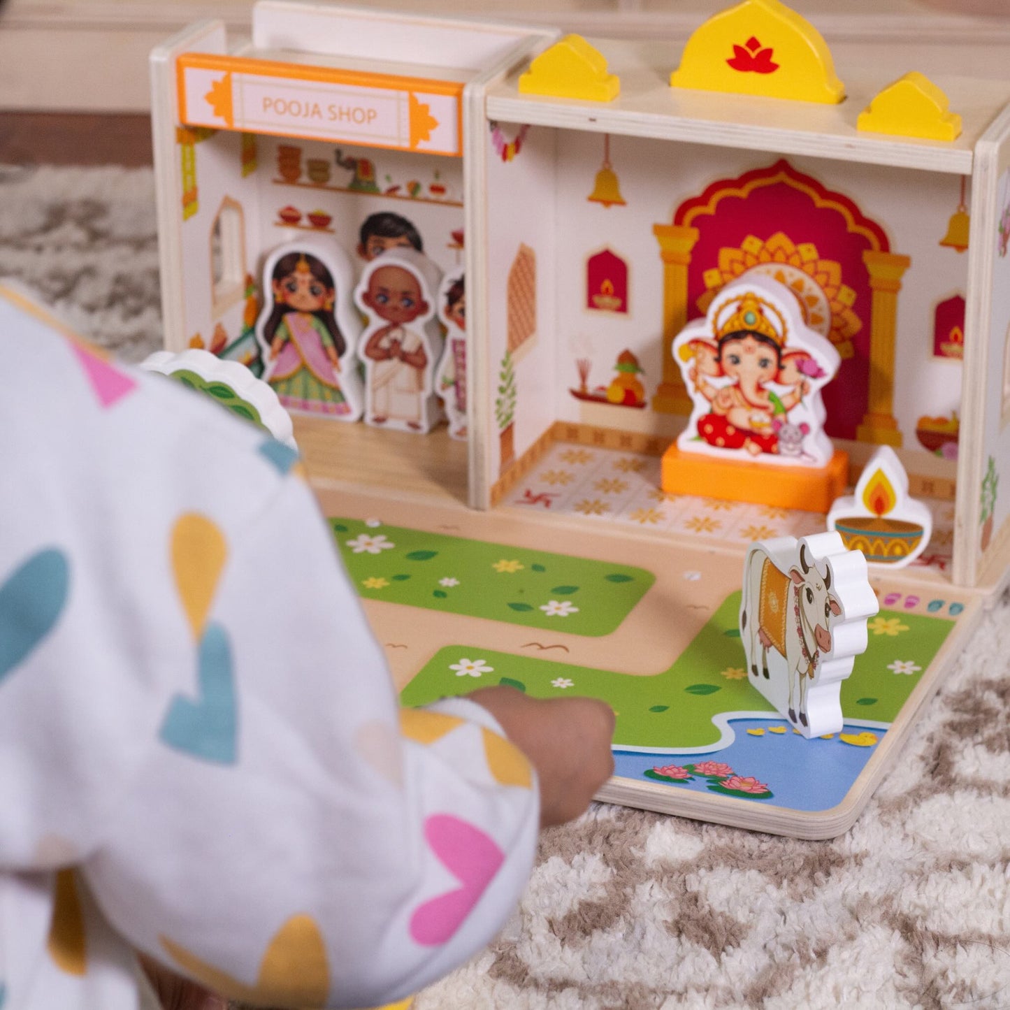 Little Banyan Mandir Poppenhuis - Ganesh editie