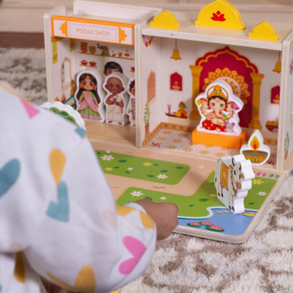 Little Banyan Mandir Poppenhuis - Ganesh editie