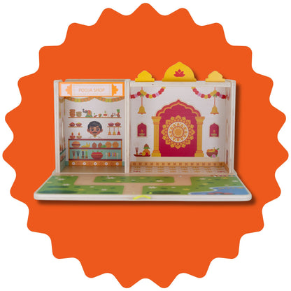 Little Banyan Mandir Poppenhuis - Ganesh editie