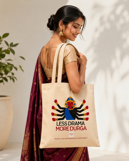 Less Drama - More Durga katoenen tas