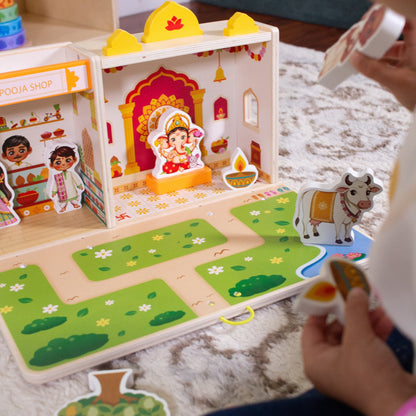 Little Banyan Mandir Poppenhuis - Ganesh editie