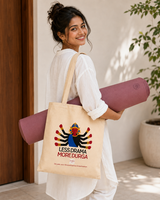 Less Drama - More Durga katoenen tas