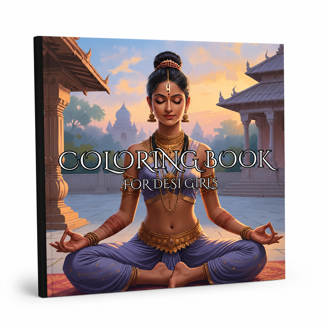 Kleurboek voor Desi Girls - Yoga editie