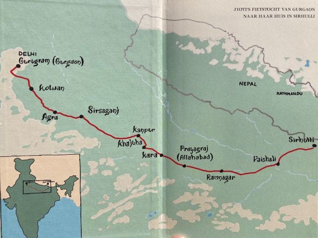 Het meisje dat door India fietste