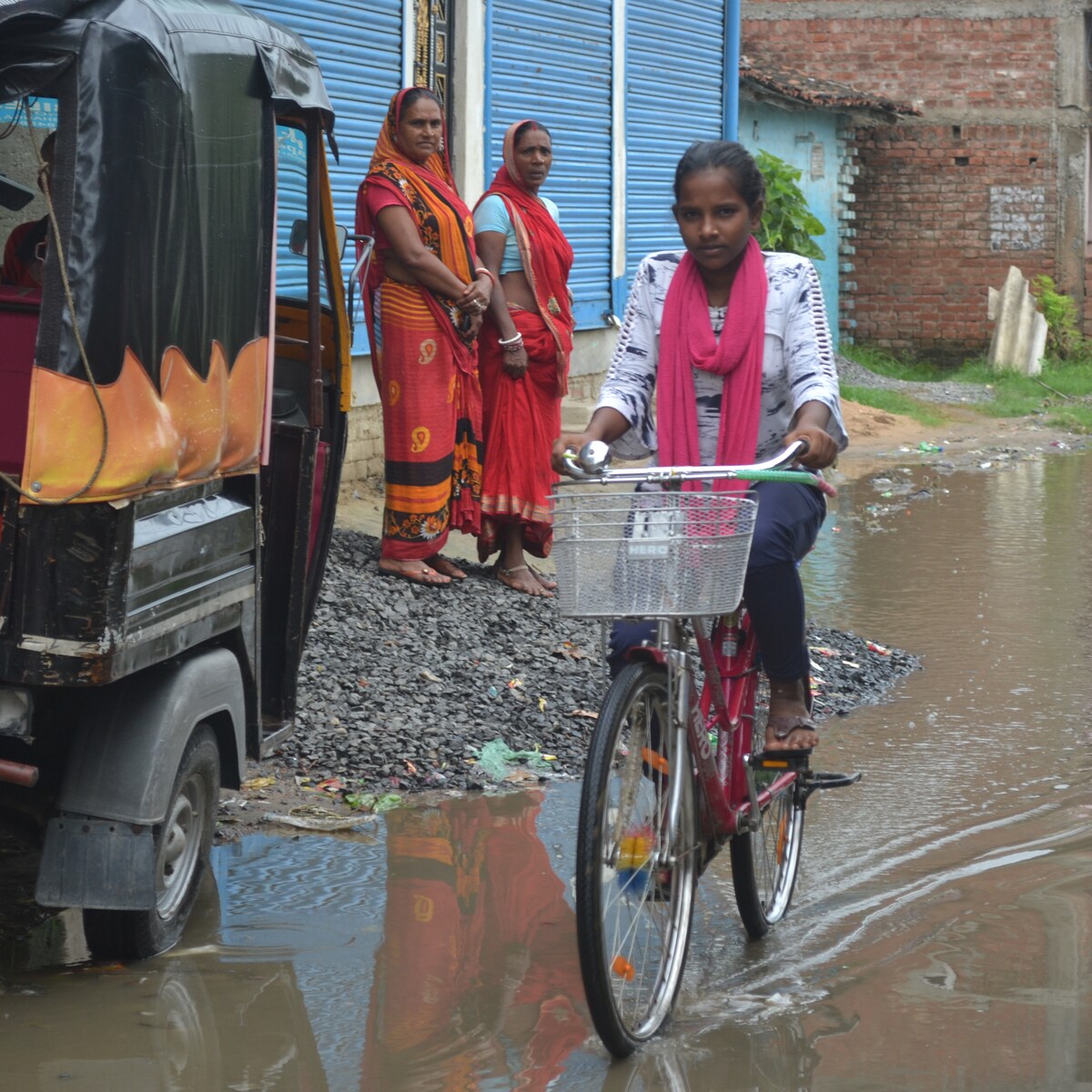 Het meisje dat door India fietste