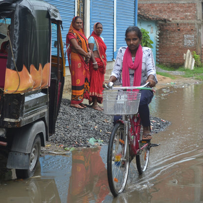 Het meisje dat door India fietste